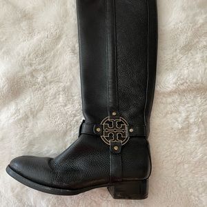 Tory Burch black Amanda Riding boots size 7